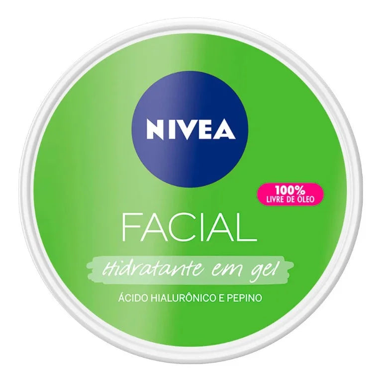 Fresh Nivea Gel Moisturizer Facial - 100g - oil free, with Hyaluronic Acid and cucumber Intense hydration